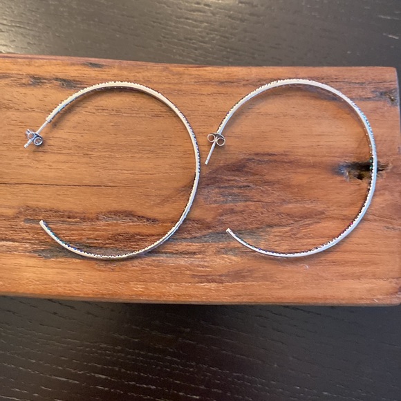 NEW! Rainbow hoops in rhodium - Picture 8 of 9